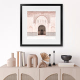 Shop Marrakesh Arch (Square) Photo Art Print-Boho, Moroccan Days, Photography, Pink, Square, View All-framed poster wall decor artwork