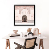 Shop Marrakesh Arch (Square) Photo Art Print-Boho, Moroccan Days, Photography, Pink, Square, View All-framed poster wall decor artwork