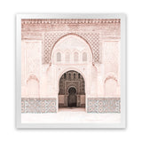 Shop Marrakesh Arch (Square) Photo Art Print-Boho, Moroccan Days, Photography, Pink, Square, View All-framed poster wall decor artwork