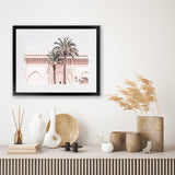 Shop Marrakesh Palace I Photo Art Print-Boho, Landscape, Moroccan Days, Photography, Pink, Tropical, View All-framed poster wall decor artwork