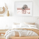 Shop Marrakesh Palace I Photo Art Print-Boho, Landscape, Moroccan Days, Photography, Pink, Tropical, View All-framed poster wall decor artwork