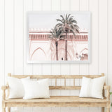 Shop Marrakesh Palace I Photo Art Print-Boho, Landscape, Moroccan Days, Photography, Pink, Tropical, View All-framed poster wall decor artwork