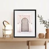 Shop Moroccan Door II Photo Art Print-Boho, Moroccan Days, Neutrals, Photography, Pink, Portrait, View All-framed poster wall decor artwork