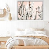 Shop Cacti Dreams Photo Canvas Art Print-Boho, Landscape, Moroccan Days, Neutrals, Photography, Photography Canvas Prints, Pink, Tropical, View All-framed wall decor artwork