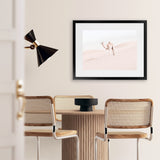 Shop Lone Camel Photo Art Print-Animals, Baby Nursery, Boho, Landscape, Moroccan Days, Neutrals, Photography, Pink, View All-framed poster wall decor artwork