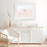 Shop Lone Camel Photo Art Print-Animals, Baby Nursery, Boho, Landscape, Moroccan Days, Neutrals, Photography, Pink, View All-framed poster wall decor artwork