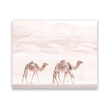 Shop Camel Highway Photo Art Print-Animals, Boho, Landscape, Moroccan Days, Neutrals, Photography, Pink, View All-framed poster wall decor artwork