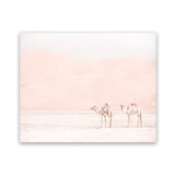Shop Two Camels Photo Art Print-Animals, Boho, Landscape, Moroccan Days, Neutrals, Photography, View All-framed poster wall decor artwork
