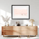 Shop Two Camels Photo Art Print-Animals, Boho, Landscape, Moroccan Days, Neutrals, Photography, View All-framed poster wall decor artwork