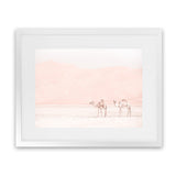 Shop Two Camels Photo Art Print-Animals, Boho, Landscape, Moroccan Days, Neutrals, Photography, View All-framed poster wall decor artwork