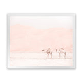 Shop Two Camels Photo Art Print-Animals, Boho, Landscape, Moroccan Days, Neutrals, Photography, View All-framed poster wall decor artwork