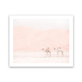 Shop Two Camels Photo Art Print-Animals, Boho, Landscape, Moroccan Days, Neutrals, Photography, View All-framed poster wall decor artwork