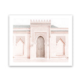 Shop Moroccan Building Photo Art Print-Boho, Landscape, Moroccan Days, Neutrals, Photography, Pink, View All-framed poster wall decor artwork