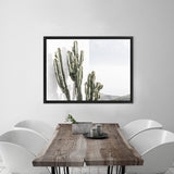 Shop Cactus Summer Photo Canvas Art Print-Boho, Botanicals, Green, Landscape, Moroccan Days, Photography, Photography Canvas Prints, Tropical, View All, White-framed wall decor artwork