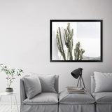 Shop Cactus Summer Photo Art Print-Boho, Botanicals, Green, Landscape, Moroccan Days, Photography, Tropical, View All, White-framed poster wall decor artwork