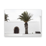 Shop Island Church Photo Canvas Art Print-Boho, Green, Landscape, Moroccan Days, Photography, Photography Canvas Prints, Tropical, View All, White-framed wall decor artwork