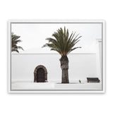 Shop Island Church Photo Canvas Art Print-Boho, Green, Landscape, Moroccan Days, Photography, Photography Canvas Prints, Tropical, View All, White-framed wall decor artwork