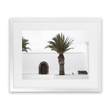 Shop Island Church Photo Art Print-Boho, Green, Landscape, Moroccan Days, Photography, Tropical, View All, White-framed poster wall decor artwork