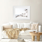 Shop Oia II Photo Art Print-Boho, Coastal, Greece, Landscape, Photography, View All, White-framed poster wall decor artwork