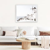 Shop Oia II Photo Art Print-Boho, Coastal, Greece, Landscape, Photography, View All, White-framed poster wall decor artwork