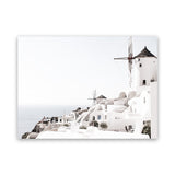 Shop Oia II Photo Canvas Art Print-Boho, Coastal, Greece, Landscape, Photography, Photography Canvas Prints, View All, White-framed wall decor artwork
