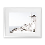 Shop Oia II Photo Art Print-Boho, Coastal, Greece, Landscape, Photography, View All, White-framed poster wall decor artwork