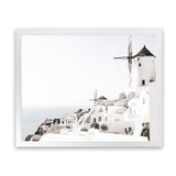 Shop Oia II Photo Art Print-Boho, Coastal, Greece, Landscape, Photography, View All, White-framed poster wall decor artwork