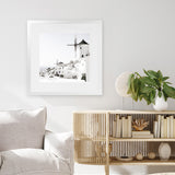 Shop Oia II (Square) Photo Art Print-Boho, Coastal, Greece, Photography, Square, View All, White-framed poster wall decor artwork