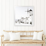 Shop Oia II (Square) Photo Art Print-Boho, Coastal, Greece, Photography, Square, View All, White-framed poster wall decor artwork