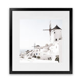 Shop Oia II (Square) Photo Art Print-Boho, Coastal, Greece, Photography, Square, View All, White-framed poster wall decor artwork