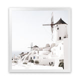 Shop Oia II (Square) Photo Art Print-Boho, Coastal, Greece, Photography, Square, View All, White-framed poster wall decor artwork