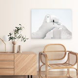 Shop Mykonos Church Photo Canvas Art Print-Greece, Landscape, Photography, Photography Canvas Prints, View All, White-framed wall decor artwork