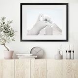 Shop Mykonos Church Photo Art Print-Greece, Landscape, Photography, View All, White-framed poster wall decor artwork
