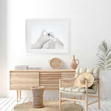 Shop Mykonos Church Photo Art Print-Greece, Landscape, Photography, View All, White-framed poster wall decor artwork