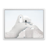 Shop Mykonos Church Photo Canvas Art Print-Greece, Landscape, Photography, Photography Canvas Prints, View All, White-framed wall decor artwork