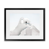 Shop Mykonos Church Photo Art Print-Greece, Landscape, Photography, View All, White-framed poster wall decor artwork