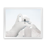 Shop Mykonos Church Photo Art Print-Greece, Landscape, Photography, View All, White-framed poster wall decor artwork