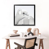 Shop Mykonos Church (Square) Photo Art Print-Greece, Photography, Square, View All, White-framed poster wall decor artwork