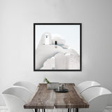 Shop Mykonos Church (Square) Photo Canvas Art Print-Greece, Photography, Photography Canvas Prints, Square, View All, White-framed wall decor artwork