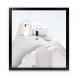 Shop Mykonos Church (Square) Photo Art Print-Greece, Photography, Square, View All, White-framed poster wall decor artwork