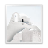 Shop Mykonos Church (Square) Photo Art Print-Greece, Photography, Square, View All, White-framed poster wall decor artwork