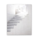 Shop White Steps II Photo Art Print-Greece, Grey, Neutrals, Photography, Portrait, View All, White-framed poster wall decor artwork