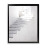 Shop White Steps II Photo Art Print-Greece, Grey, Neutrals, Photography, Portrait, View All, White-framed poster wall decor artwork