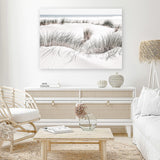 Shop Sand Dunes II Photo Canvas Art Print-Coastal, Green, Landscape, Nature, Photography, Photography Canvas Prints, View All, White-framed wall decor artwork