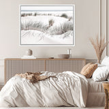 Shop Sand Dunes II Photo Canvas Art Print-Coastal, Green, Landscape, Nature, Photography, Photography Canvas Prints, View All, White-framed wall decor artwork