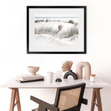 Shop Sand Dunes II Photo Art Print-Coastal, Green, Landscape, Nature, Photography, View All, White-framed poster wall decor artwork