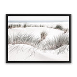 Shop Sand Dunes II Photo Canvas Art Print-Coastal, Green, Landscape, Nature, Photography, Photography Canvas Prints, View All, White-framed wall decor artwork