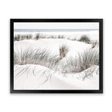 Shop Sand Dunes II Photo Art Print-Coastal, Green, Landscape, Nature, Photography, View All, White-framed poster wall decor artwork