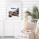 Shop Fontelina Chairs IV Photo Art Print-Amalfi Coast Italy, Blue, Brown, Coastal, Photography, Portrait, View All-framed poster wall decor artwork