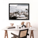 Shop A Day At Fontelina II Photo Art Print-Amalfi Coast Italy, Blue, Coastal, Hamptons, Landscape, Photography, View All-framed poster wall decor artwork